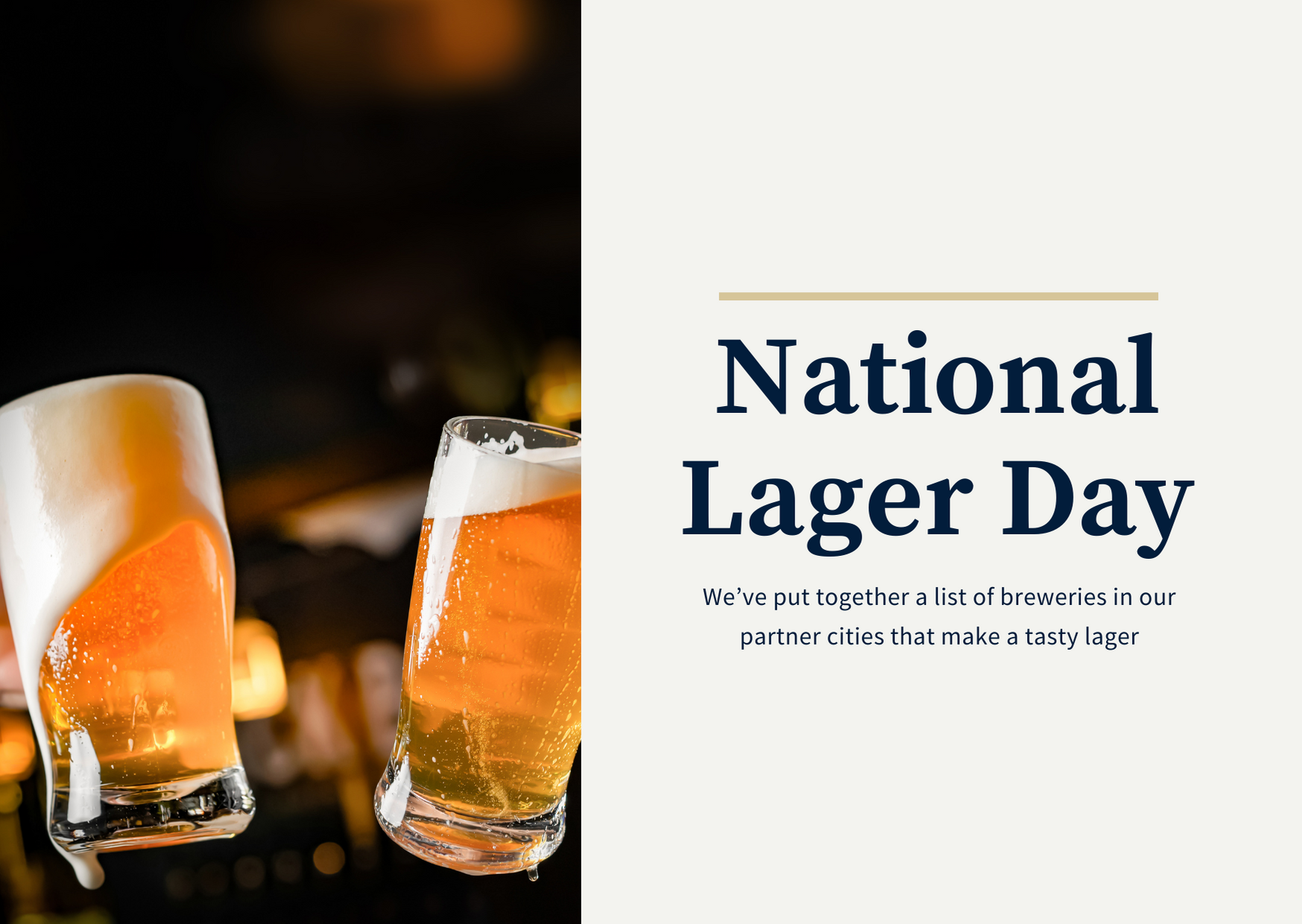 Happy National Lager Day